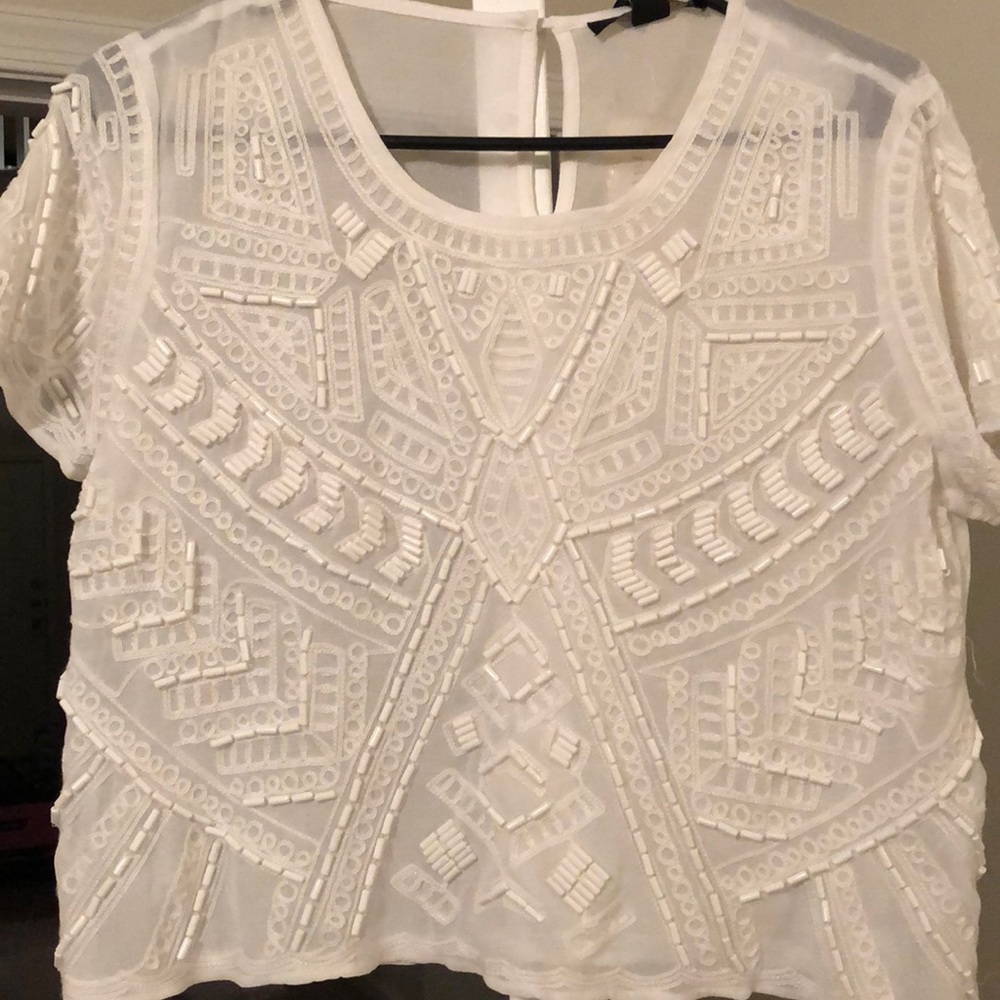 Crop top beaded Blouse